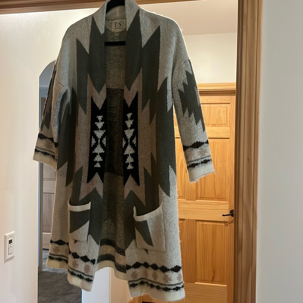 Twine and string cardigan